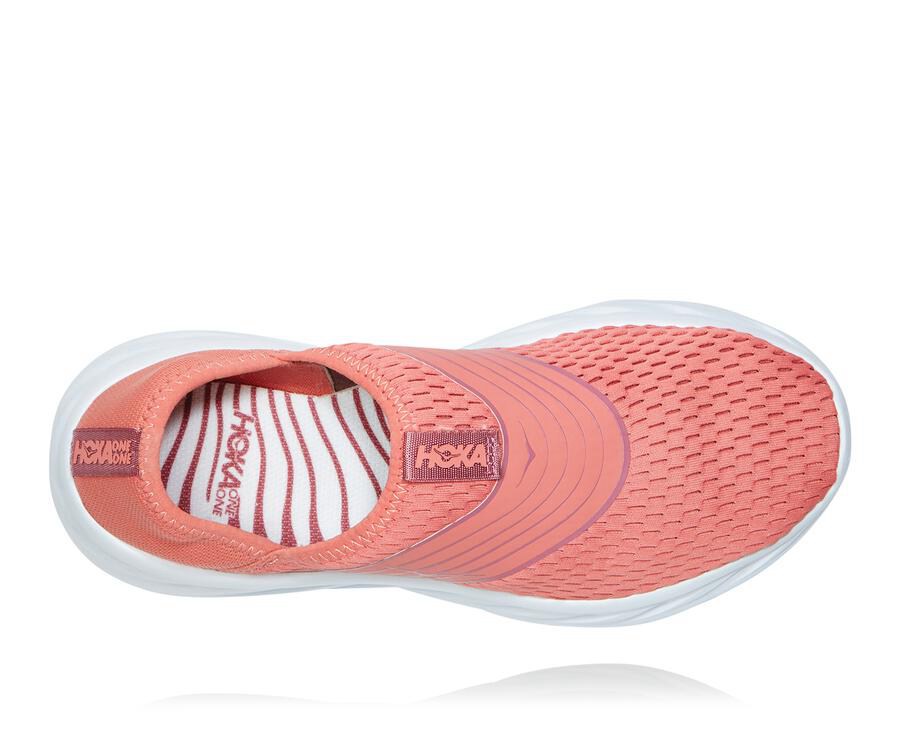 Hoka Australia One One ORA Recovery - Womens Sandals Orange/White - RYION-7183